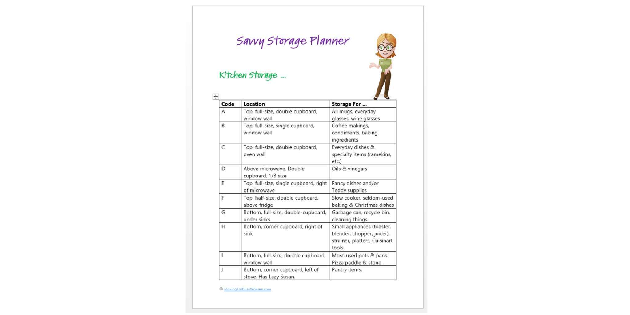 Save Storage Planner